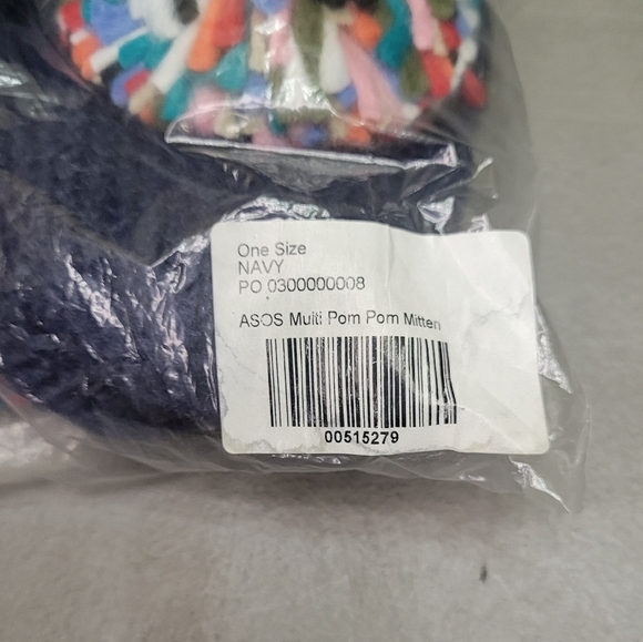 😊asos🧤🌈 Oversized Rainbow Pom Pom Mitten [BNIB]🧤❤️ - Picture 7 of 8